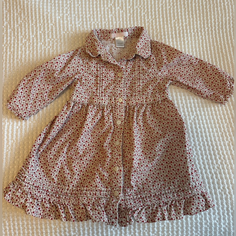 Janie and Jack corduroy floral dress